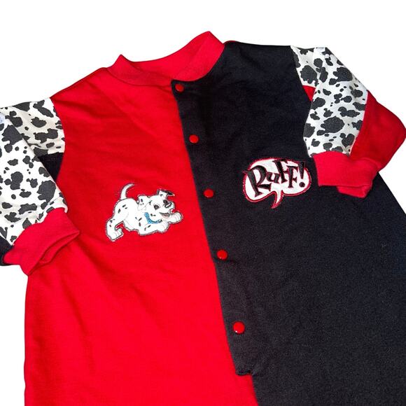 Vintage Disney's 101 Dalmatian red and white long sleeve romper one piece sz 18m - Picture 4 of 11